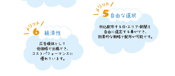 メリット5　自由な選択　メリット6　経済性